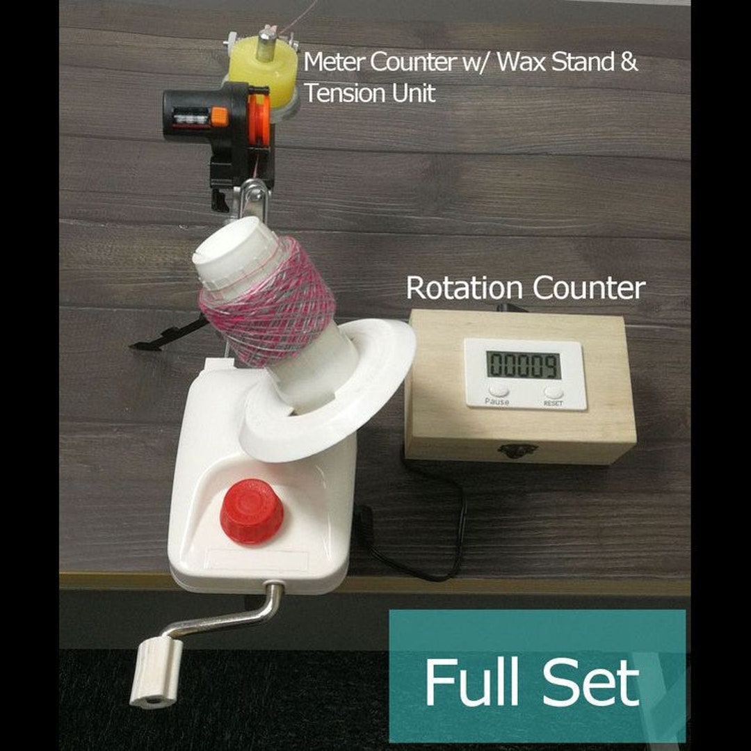 Standard Yarn Ball Winder With Electric Rotation Counter and Meter
