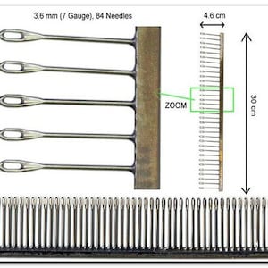 Porte-jarretelles 3,5 mm/4,5 mm/6,5 mm/9 mm pour machine à tricoter Brother/Singer/Silver Reed 3.5mm