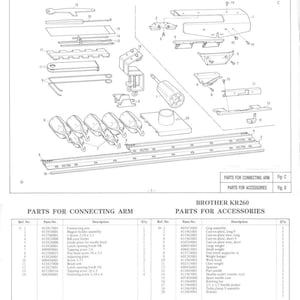 KR260 Ribbing Attachment for KH260 Knitting Machine Same as Brother ...