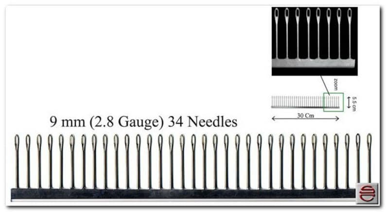 Porte-jarretelles 3,5 mm/4,5 mm/6,5 mm/9 mm pour machine à tricoter Brother/Singer/Silver Reed 9mm