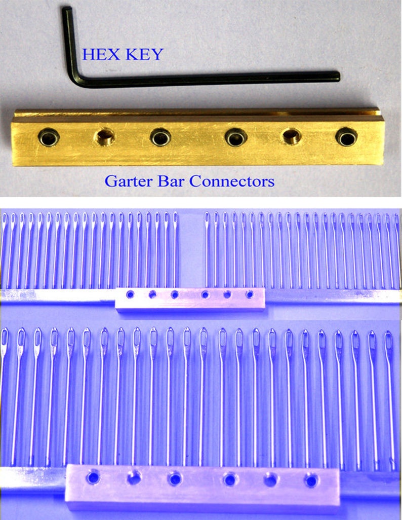 Porte-jarretelles 3,5 mm/4,5 mm/6,5 mm/9 mm pour machine à tricoter Brother/Singer/Silver Reed Garter Connectors