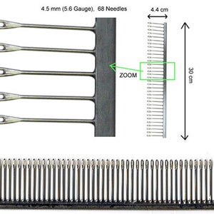 Porte-jarretelles 3,5 mm/4,5 mm/6,5 mm/9 mm pour machine à tricoter Brother/Singer/Silver Reed 4.5mm