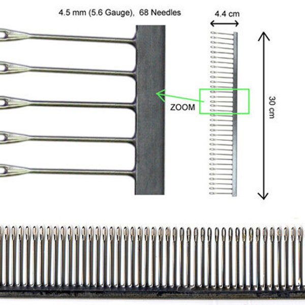 Porte-jarretelles (3,5 mm/4,5 mm/6,5 mm/9 mm) pour machine à tricoter Brother/Singer/Silver Reed