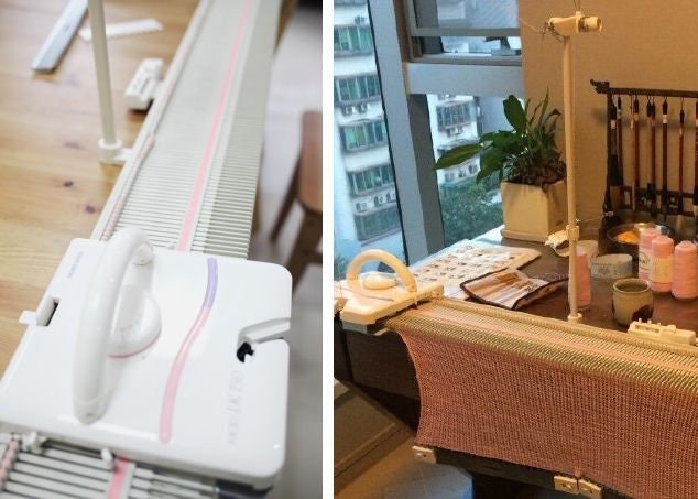 Studio 150 Knitting Machine LK150 Silver Reed Studio LK150 6.5mm Mid Gauge Basic Knitting Machine ...