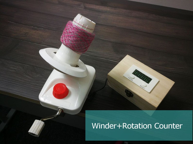 Standard Yarn Ball Winder With Electric Rotation Counter Combo Etsy