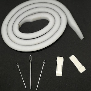 118 cm Nadeln Schwammleiste für Brother Strickmaschine mit Gratis Kunststoff-Endstücke und Gobelinnadeln KH230, KH260, KH270