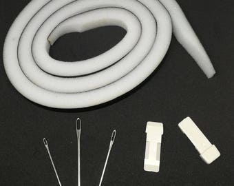 109 cm Naalden Sponshouder Voor Singer Zilveren Rietbreimachine met Gratis Plastic Eindstukken en Tapijtnaalden SK150 SK151 SK155 SK860 SK890