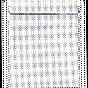 Carte perforée vierge pour machine à tricoter PASSAP, 40 modèles de points