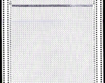50Pcs 40 Stitch Blank Punch Card Pre Punched Card for Brother Knitting Machine 