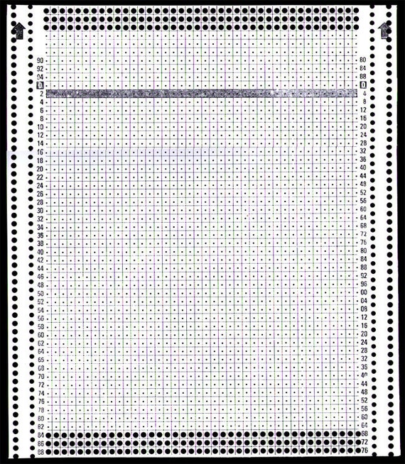 50Pcs 40 Stitch Blank Punch Card Pre Punched Card for Brother Knitting Machine 