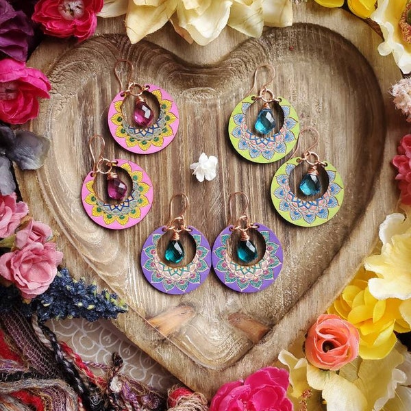 Painted Wood Jewelry Etsy