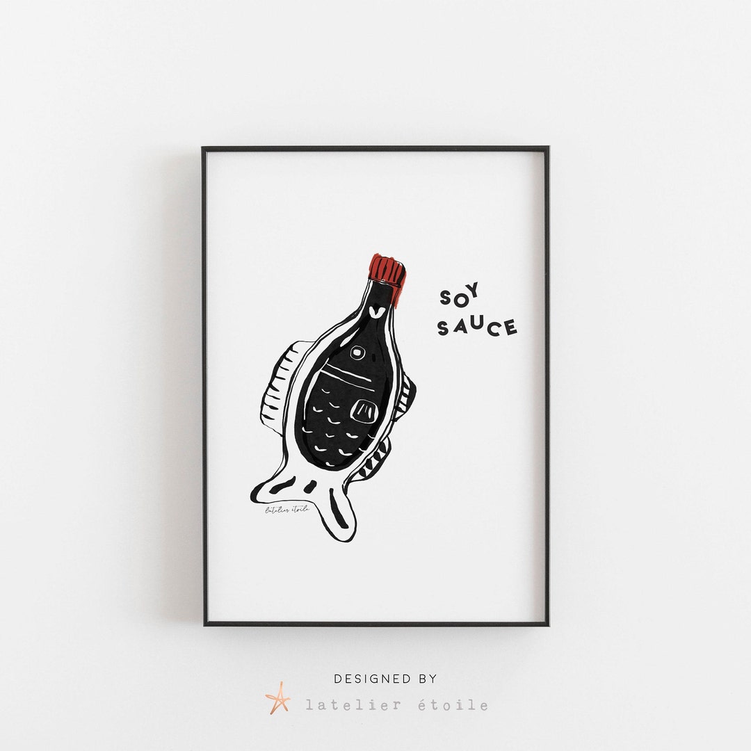 Soy Sauce Fish Bottle Soy Sauce Japanese Soy Sauce Vintage Etsy
