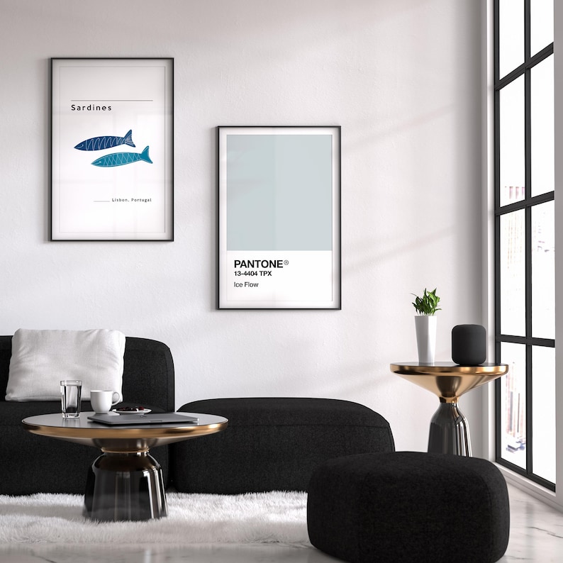 Sardines Sardines Print Lisbon Portugal Poster Kitchen Etsy