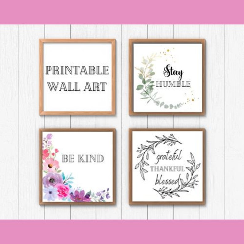 Printable Inspirational Wall Art, Water Color Prints, Wall Printables