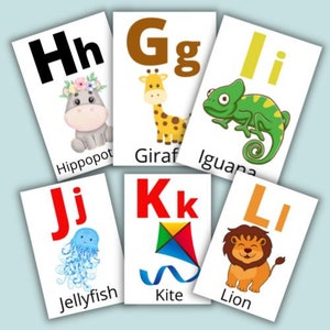 Printable Alphabet Flashcards 4 X 6| Number School Flashcards| Digital ...