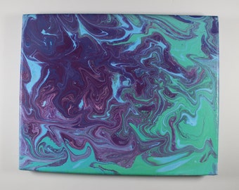 Purple Waves - Acrylic Pour Art