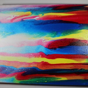 Rainbow Mist - Acrylic Pour Art