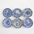 Handmade Miniature Ceramic Plates : Blue Willow Dollhouse Accessories , Kitchen Decor product logo