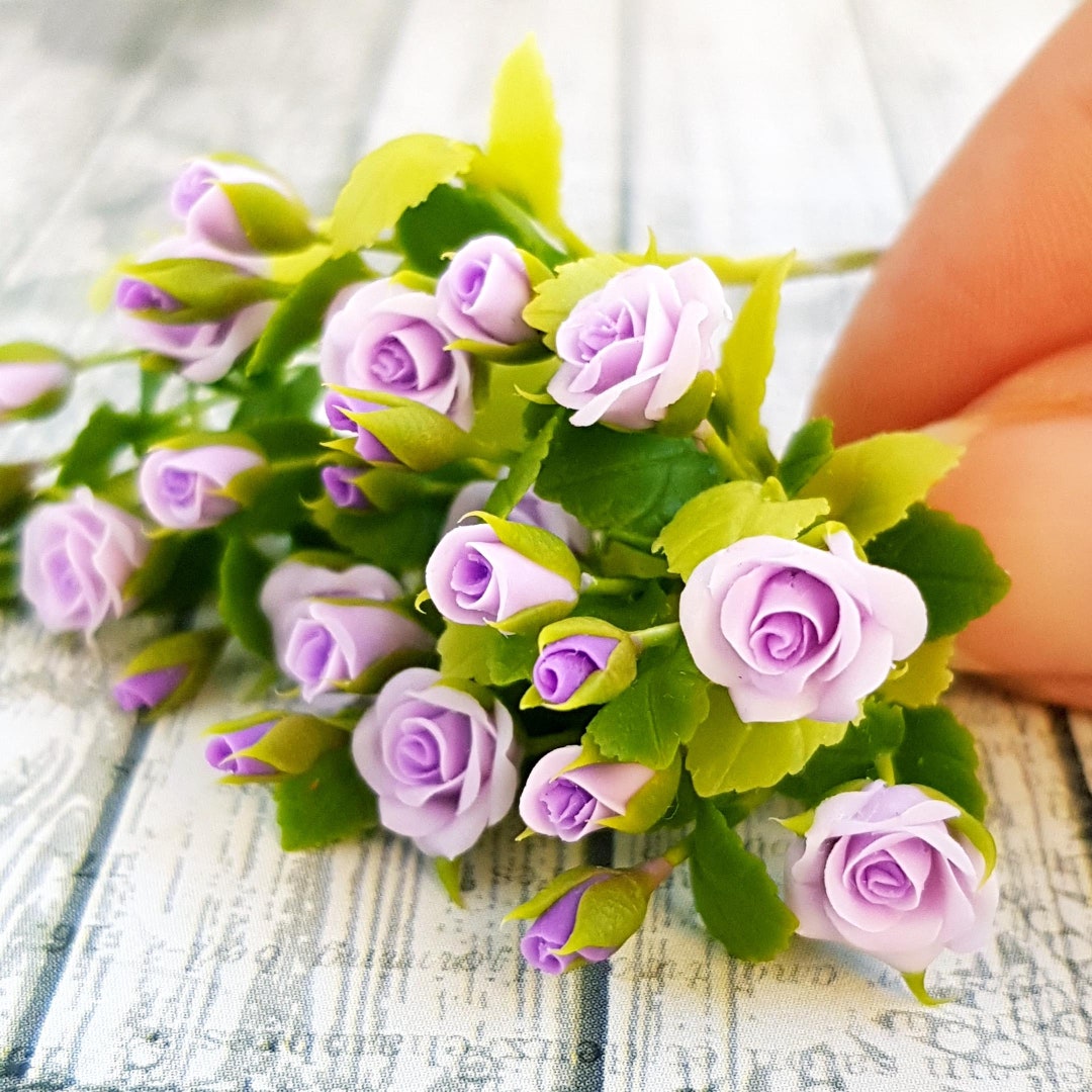 Tiny Roses Design Miniatures Tiny Roses tiny Flowers for Decorative Fairy - Etsy
