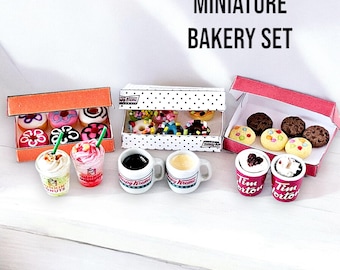 Realistische Miniaturbäckerei, Miniatur echtes Essen, Essen beschenkt, Miniatur Essen, dekorative Miniatur, Valentinstag Geschenk, Geschenke