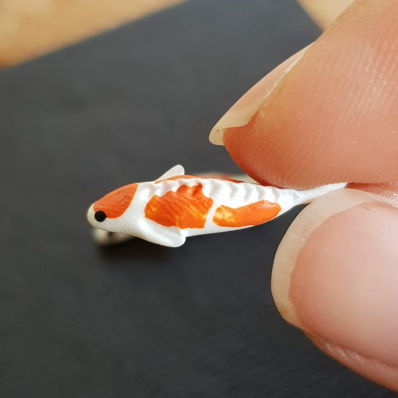 8x kleine miniatuur koi vis fee vijver koi vis diorama koi Etsy