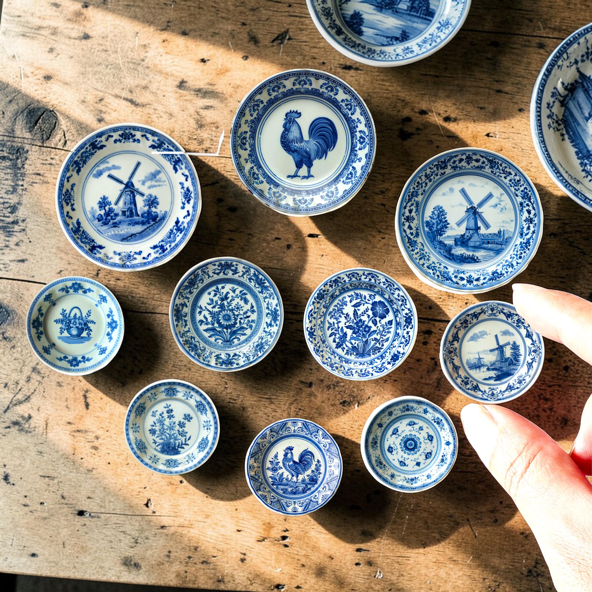 青と白の装飾陶器皿 青と白の皿 - Etsy 日本