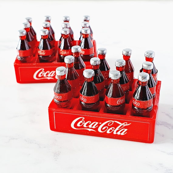 Doll house1: 12 House Model Mini Simulation Cola Coca-Cola Soda Tray