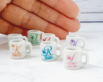 Personalized Miniature Ceramic Mug, Custom Name Gifted, Decorative Miniature, Tiny House, Unique Personabled Gift, tinyhouse, tini, miniatur