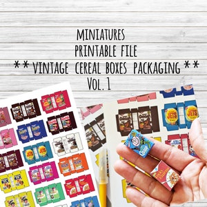 Image 8 for Miniature Cereal Box Template
