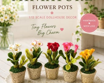 Miniatuurbloempot: poppenhuisaccessoires Fairy Garden Decor