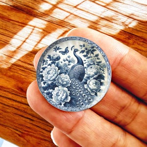 Handmade Miniature Delft Porcelain Plates in Multiple Sizes (4.5 cm - 1.5 cm)