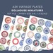 63 Style Vintage Dollhouse Printable Decorative Plates , Miniatures ...