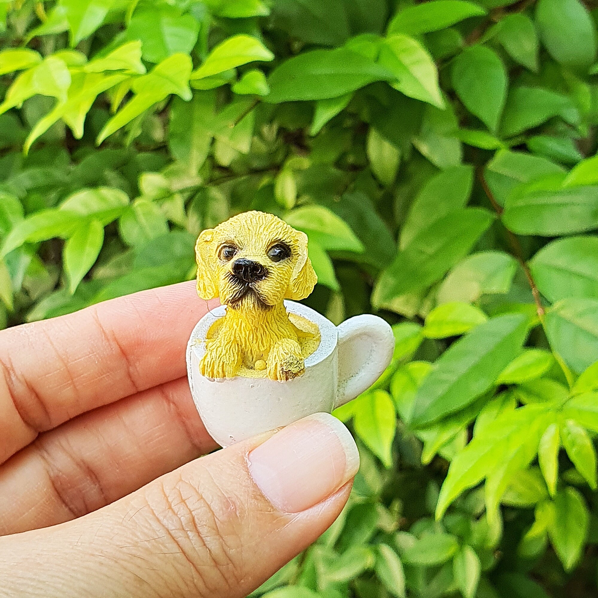 Dollhouse Miniatures Figurine Dog Puppy Mini Tiny Pet Etsy