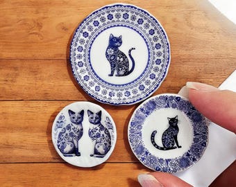 皿 / ウォールプレート - デルフトブルー陶器 - 花飾り - 大きな皿