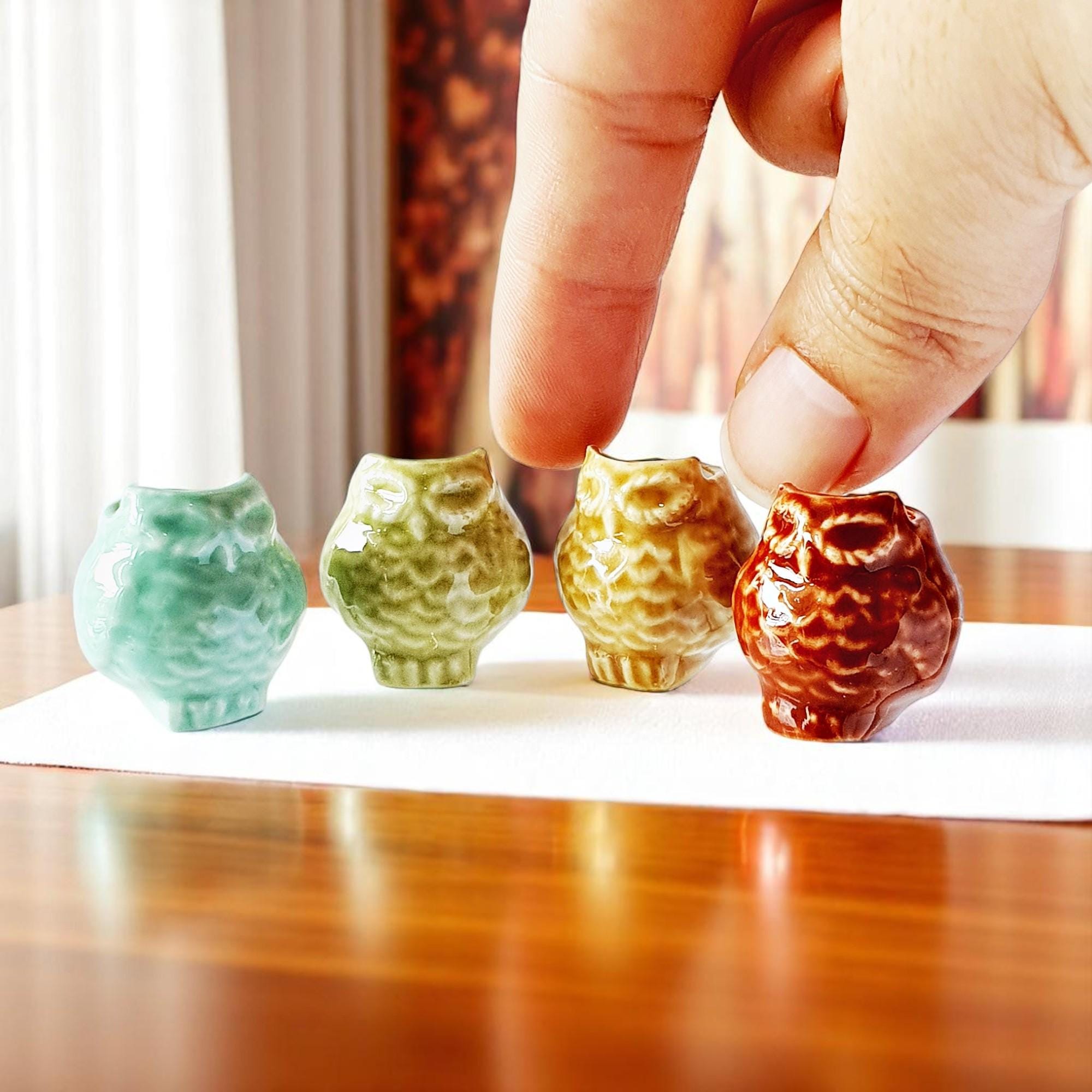 陶器のフクロウの置物 - Etsy 日本