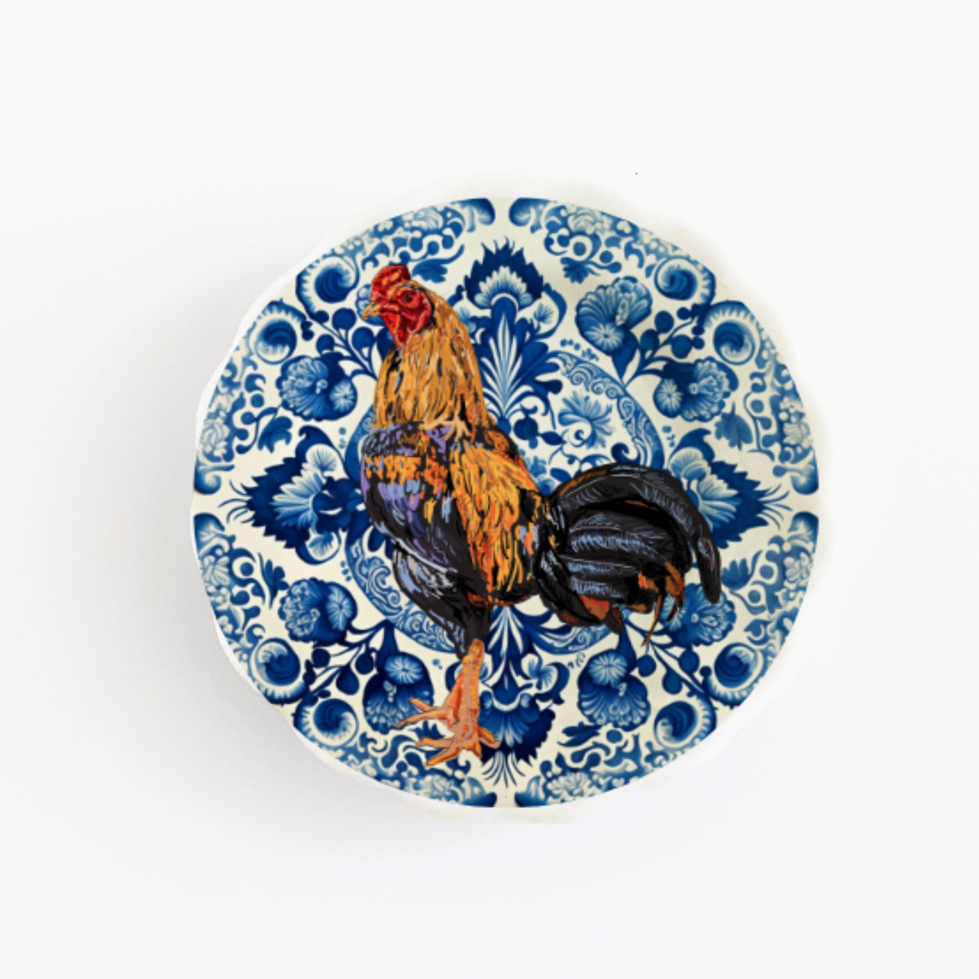 Set 6 Piatti In Ceramica Per Casa Delle Bambole - Scala 1:12 - Decorazione Parete