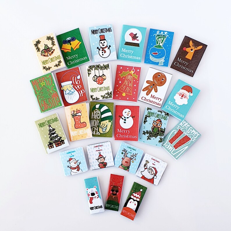 35 Style Miniatures Printable Christmas Card Dollhouse - Etsy