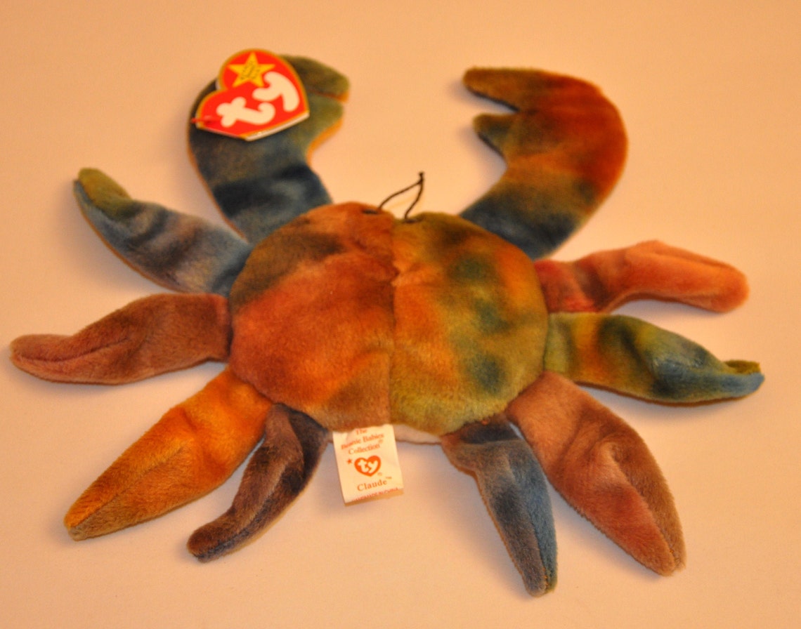 Ty Beanie Babies Claude the Crab Etsy