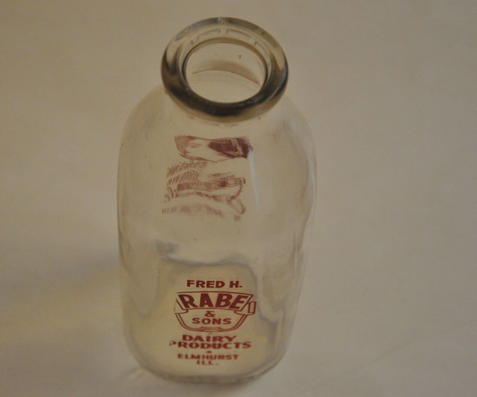 fred h rabe sons one quart dairy bottle etsy fred h rabe sons one quart dairy bottle etsy