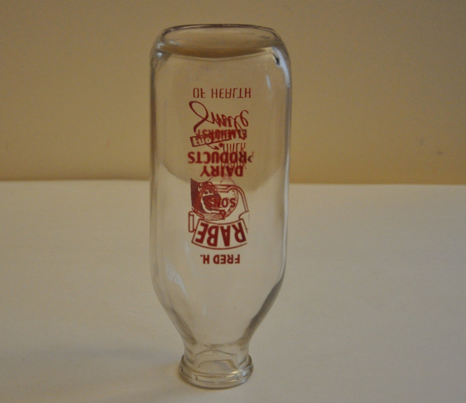 fred h rabe sons one quart dairy bottle etsy fred h rabe sons one quart dairy bottle etsy