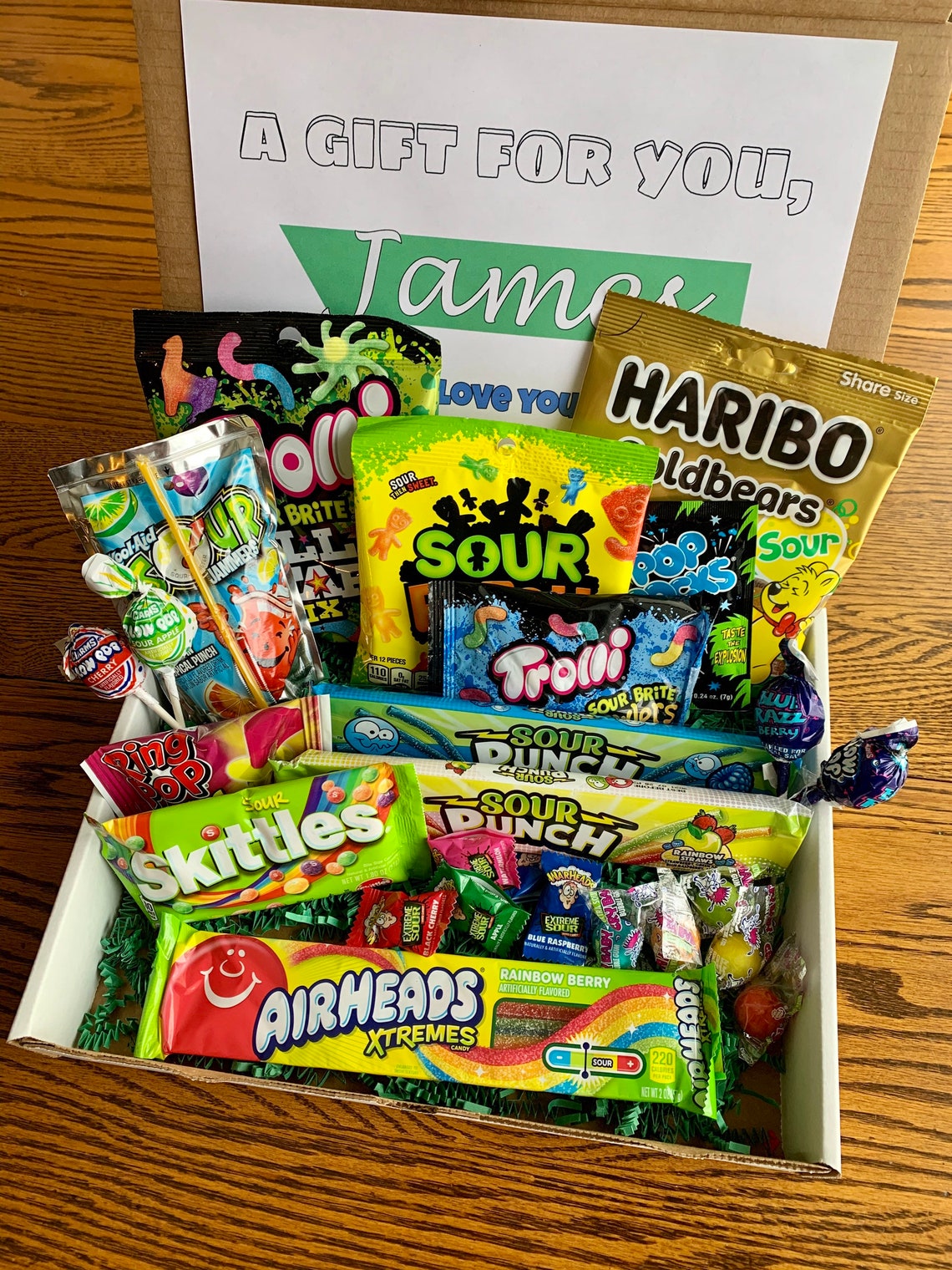 Sweet and Sour Candy Box Sweet and Sour Treat Box Sweet Etsy