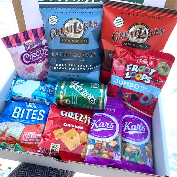 Made in Michigan Snack Box | Michigan Care Package | Michigan Gift Box | Michigan Quarantine Gift | Michigan Goody Box | Ships FAST!