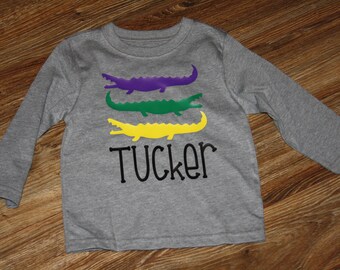 Mardi Gras Kids Shirt | Mardi Gras Toddler Shirt | Mardi Gras shirt | alligator Shirt | Alligator Tee | Mardi Gras Tee | Gator Shirt
