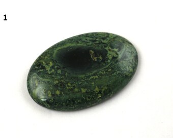 Kambaba Jasper Pendant 43x29x4MM Smooth Plain Pear Shape Cabochon Gemstone Pendant