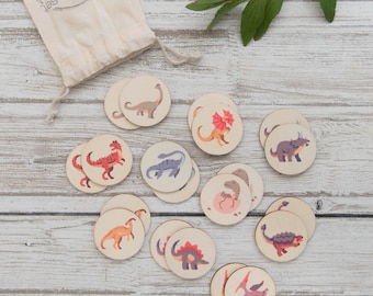 Memory match, Dinosaur Game, Memory game, Dinosaur Gift, Activities for Kids, Educational Games, Gift Ideas for kids, Montessori Toys