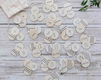 Story Stones, Number Recognition, Number Coins, Tree Slices, Nature Classroom, Counting Coins, Wooden Memory Game, Early Years Outdoors