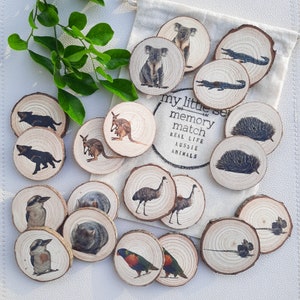 Wooden Memory Game, Australian Animals, Memory Match, Story Stones, Educational Resources, Learning Resources, Montessori Toys For Kids