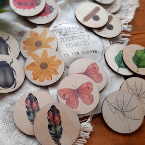 Jogo da memória, jogo do jardim, jogo da memória, jogo da natureza, atividades para crianças, jogos educativos, ideias de presentes para crianças, brinquedos montessoris,