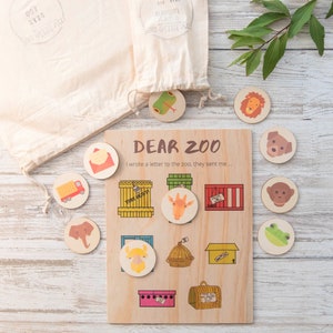 Activity Board, Dear Zoo Stones, Storytelling, Language Learning, Montessori Toys For Kids, Homeschool Resources, Nature Classroom, Matching image 1