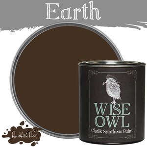 EARTH • Wise Owl Paint • Chalk Synthesis Paint • Mineral Paint • Upcycled Furniture • Chalk Style Paint